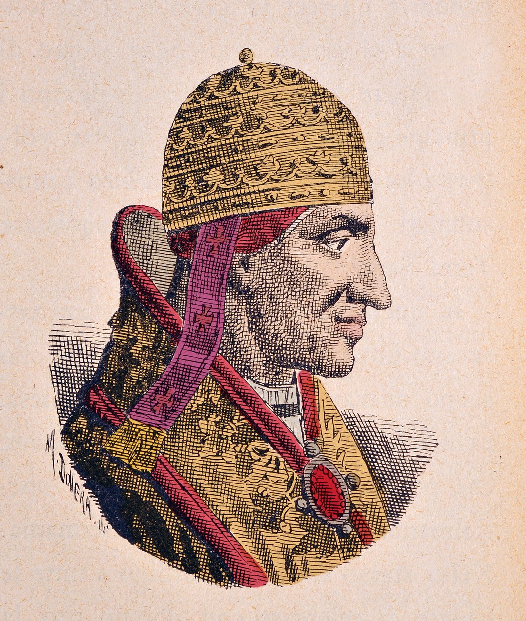 Portret papieża Bonifacego VIII (Bonifacjusza lub Bonifacio) (1294-1303) autorstwa Italian School