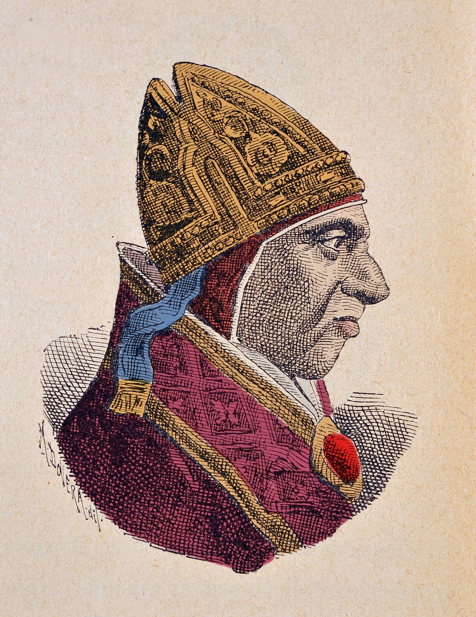Portret papieża Kaliksta III (1455-1458) autorstwa Italian School