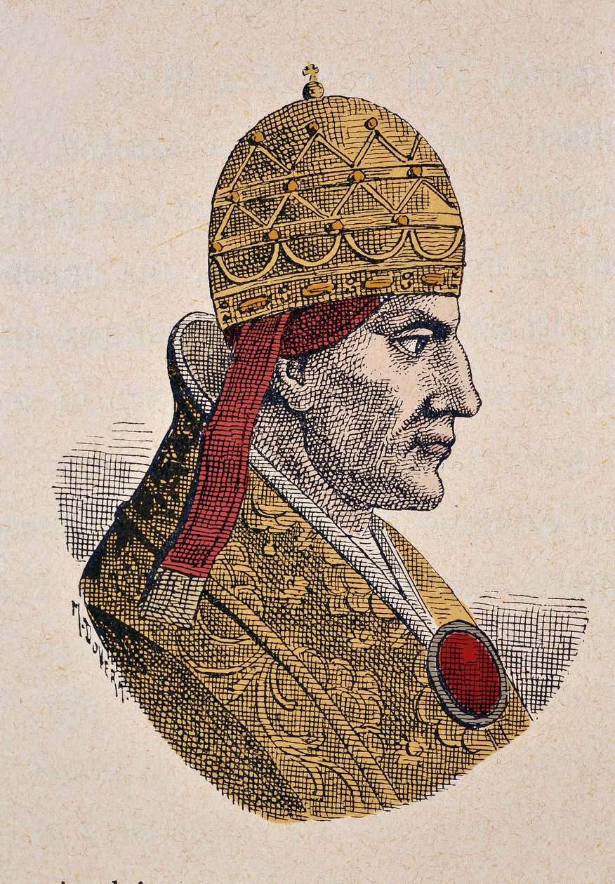 Portret papieża Celestine III (1191-1198) autorstwa Italian School