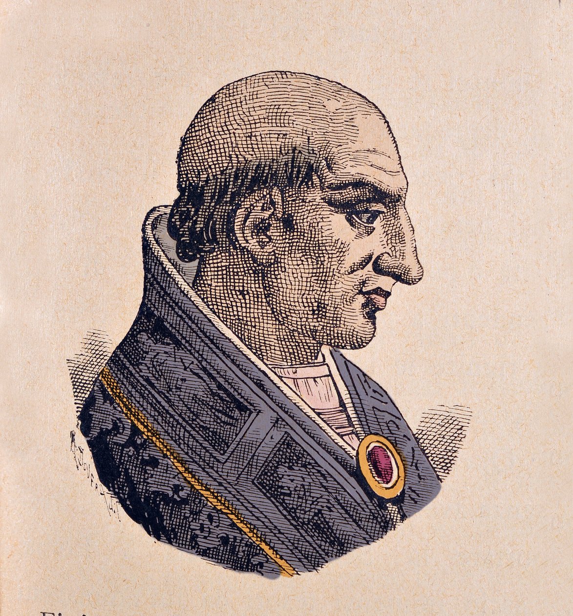 Portret papieża Klemensa V (Klementa lub Klemensa) (1305-1314) autorstwa Italian School