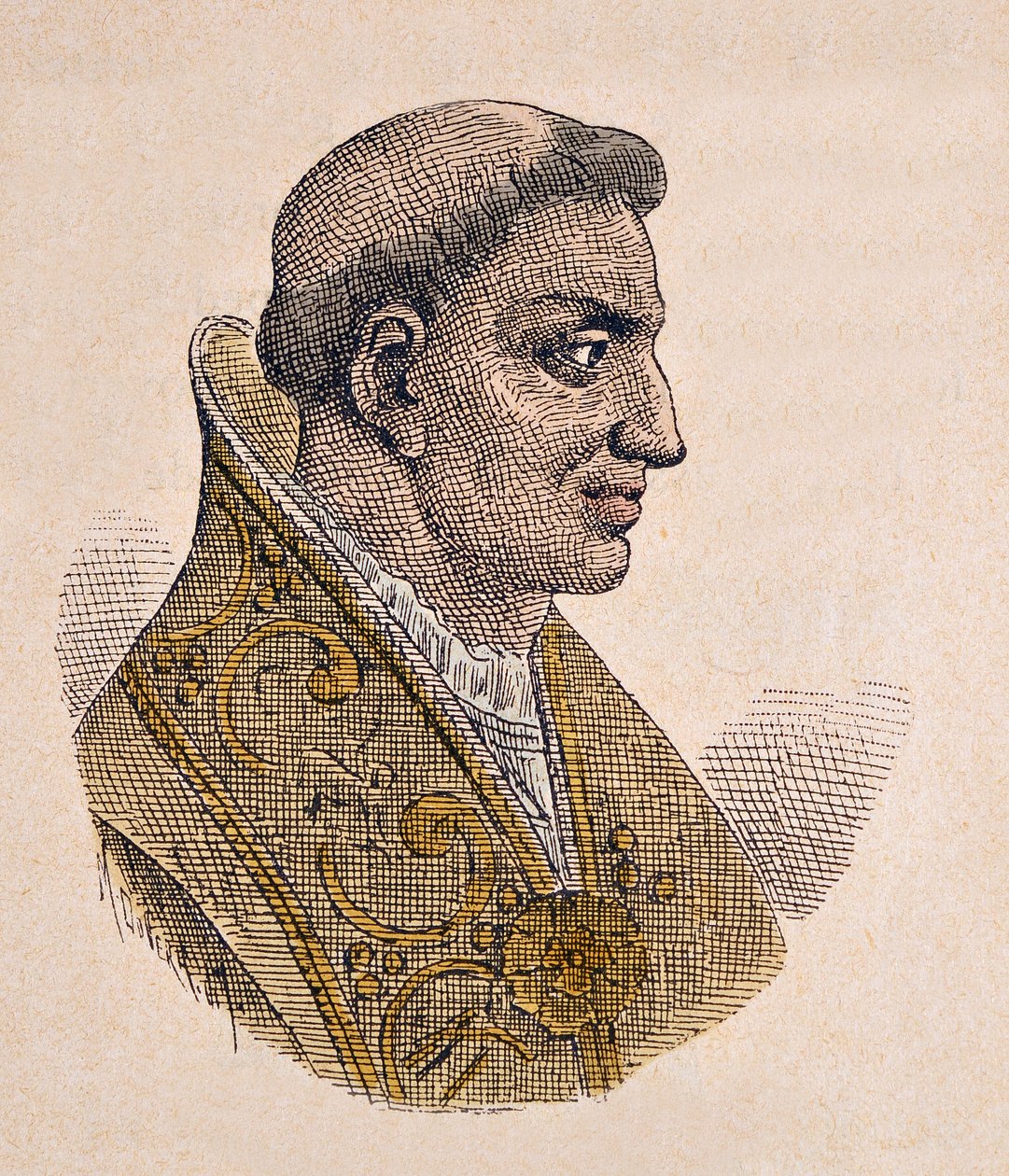 Portret papieża Etienne II (Stephen, stefano lub Stephanus) (752-757) autorstwa Italian School