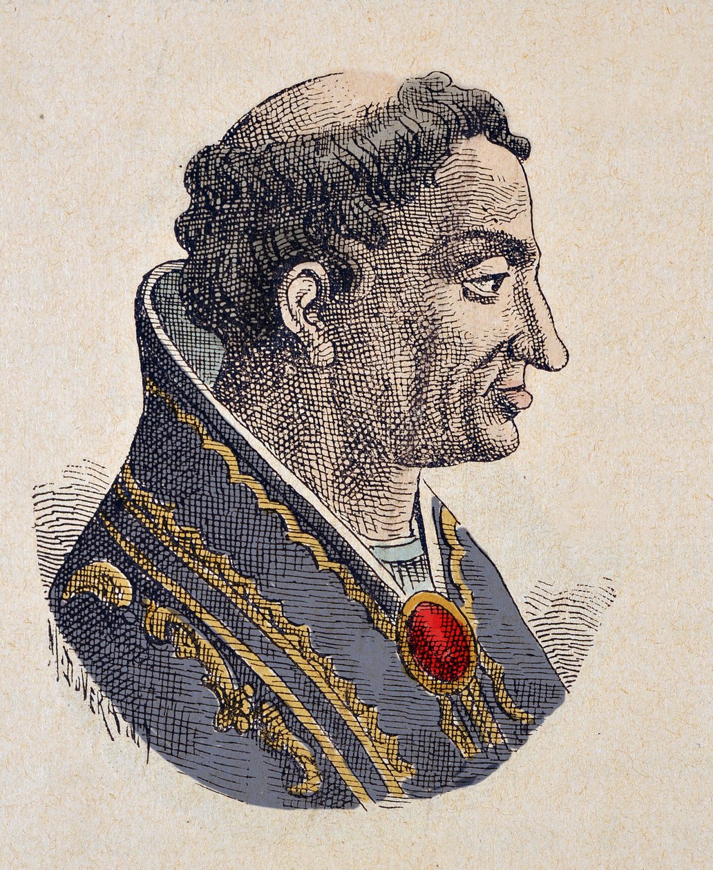 Portret papieża Eugeniusza II (Eugeniusz, Eugeniusz) (824-827) autorstwa Italian School
