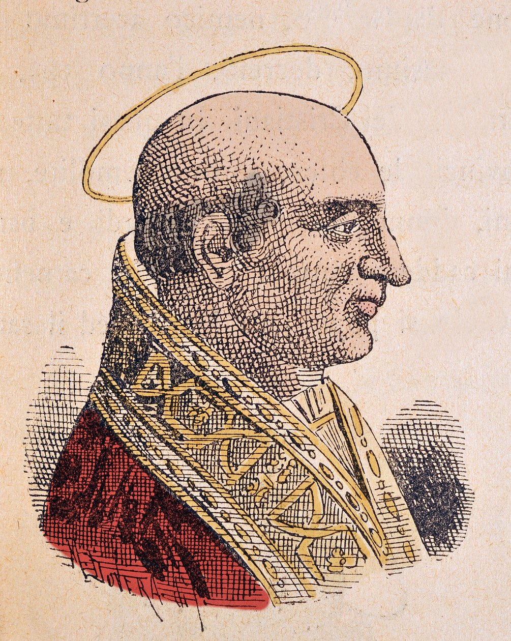 Portret papieża Eutychien (Eutychian lub Eutychianus lub Euticchiano) autorstwa Italian School