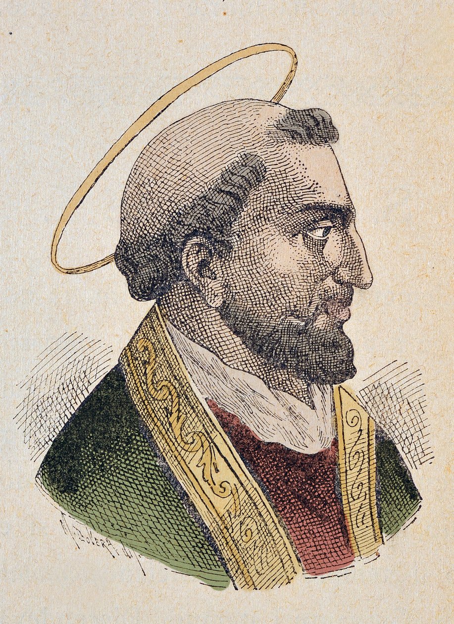 Portret papieża Evariste (Evaristus lub Evaristo I) Ier (97-107) autorstwa Italian School