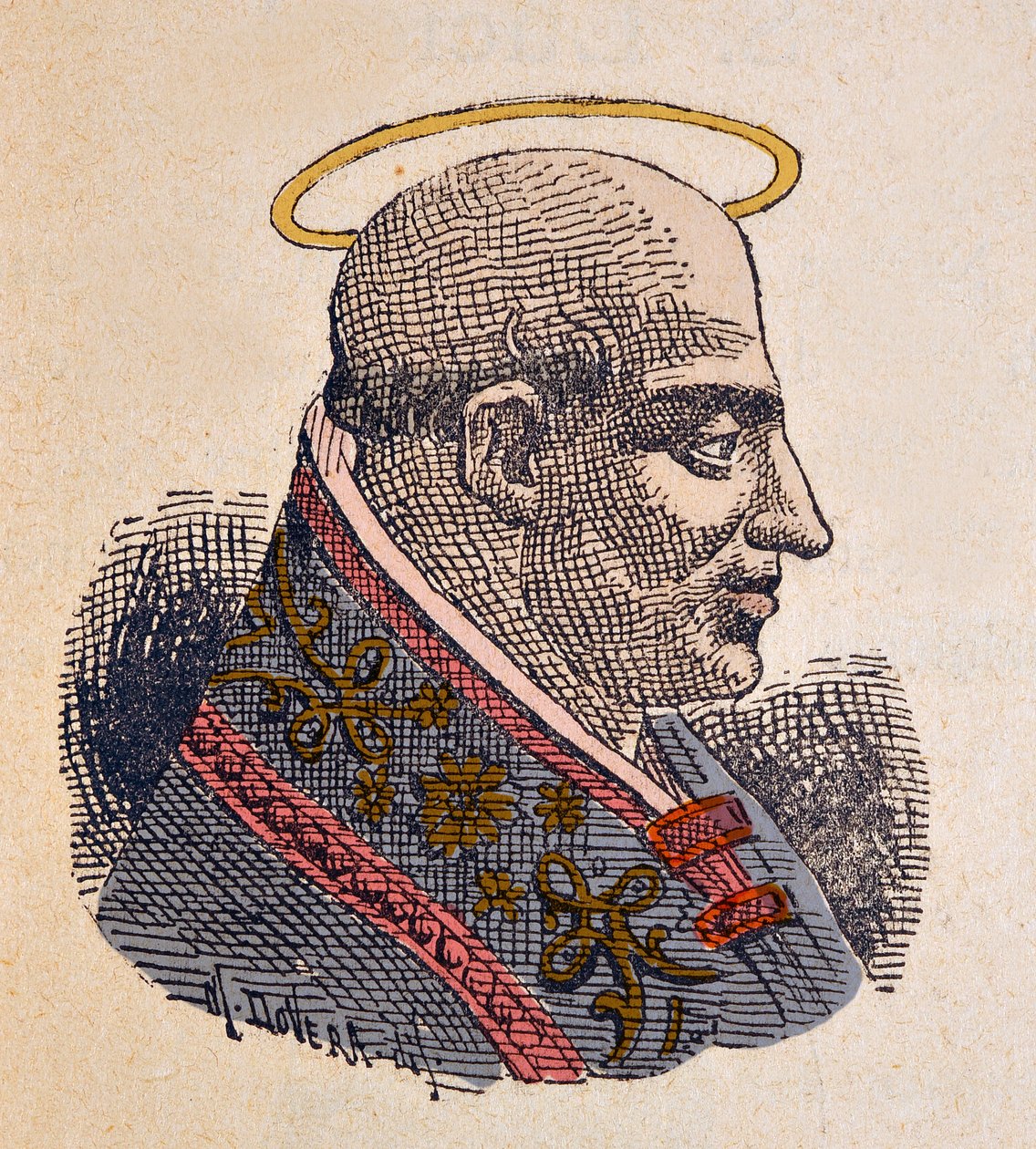 Portret Papieża Fabiena (Fabian lub Fabiano lub Fabianus) (236-250) autorstwa Italian School