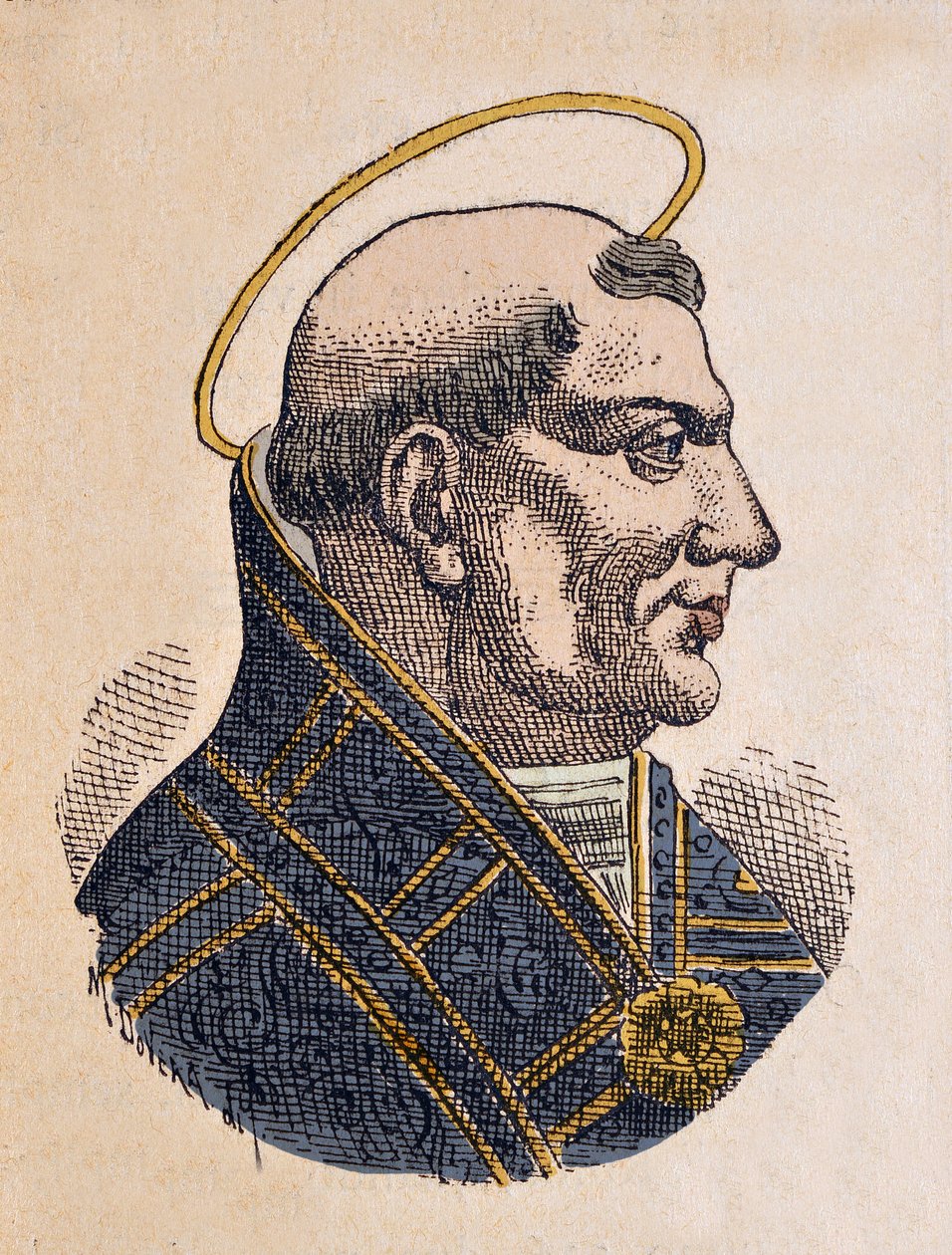 Portret papieża Jana II (Giovanni lub Ioannes) (533-535) autorstwa Italian School