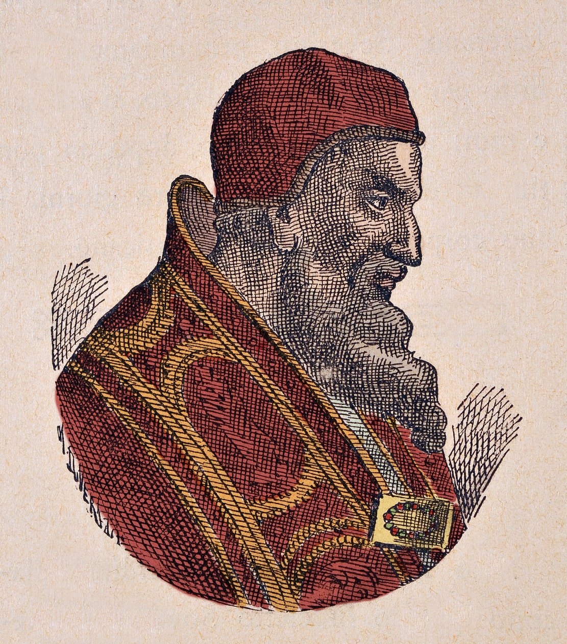 Portret papieża Jana IV autorstwa Italian School