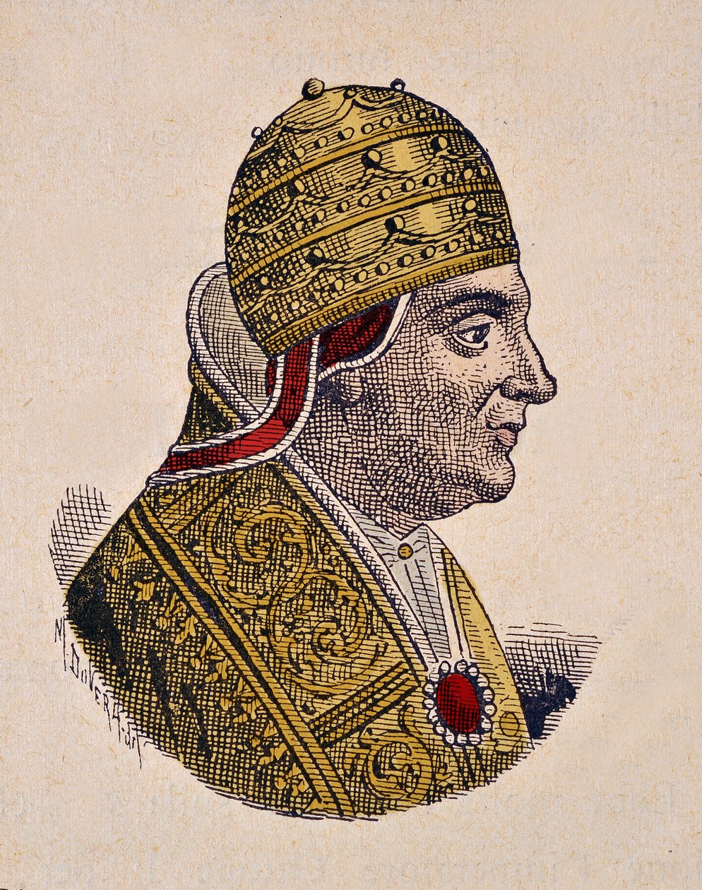 Portret papieża Jana XIII (Giovanni, Ioannes) (965-972) autorstwa Italian School