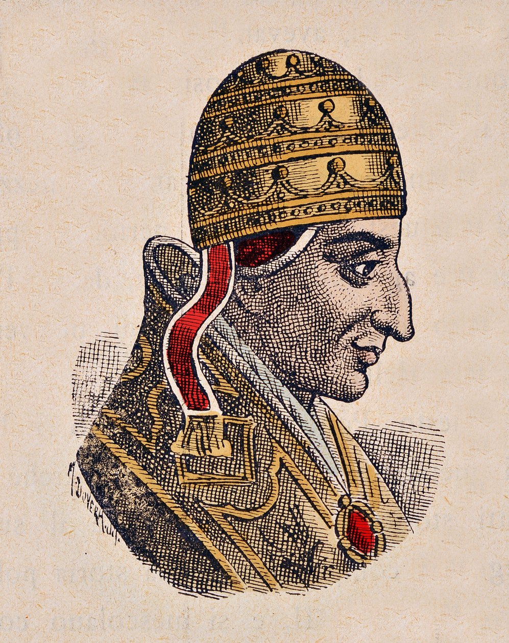 Portret papieża Jana XIV (Giovanni, Ioannes) (983–984) autorstwa Italian School