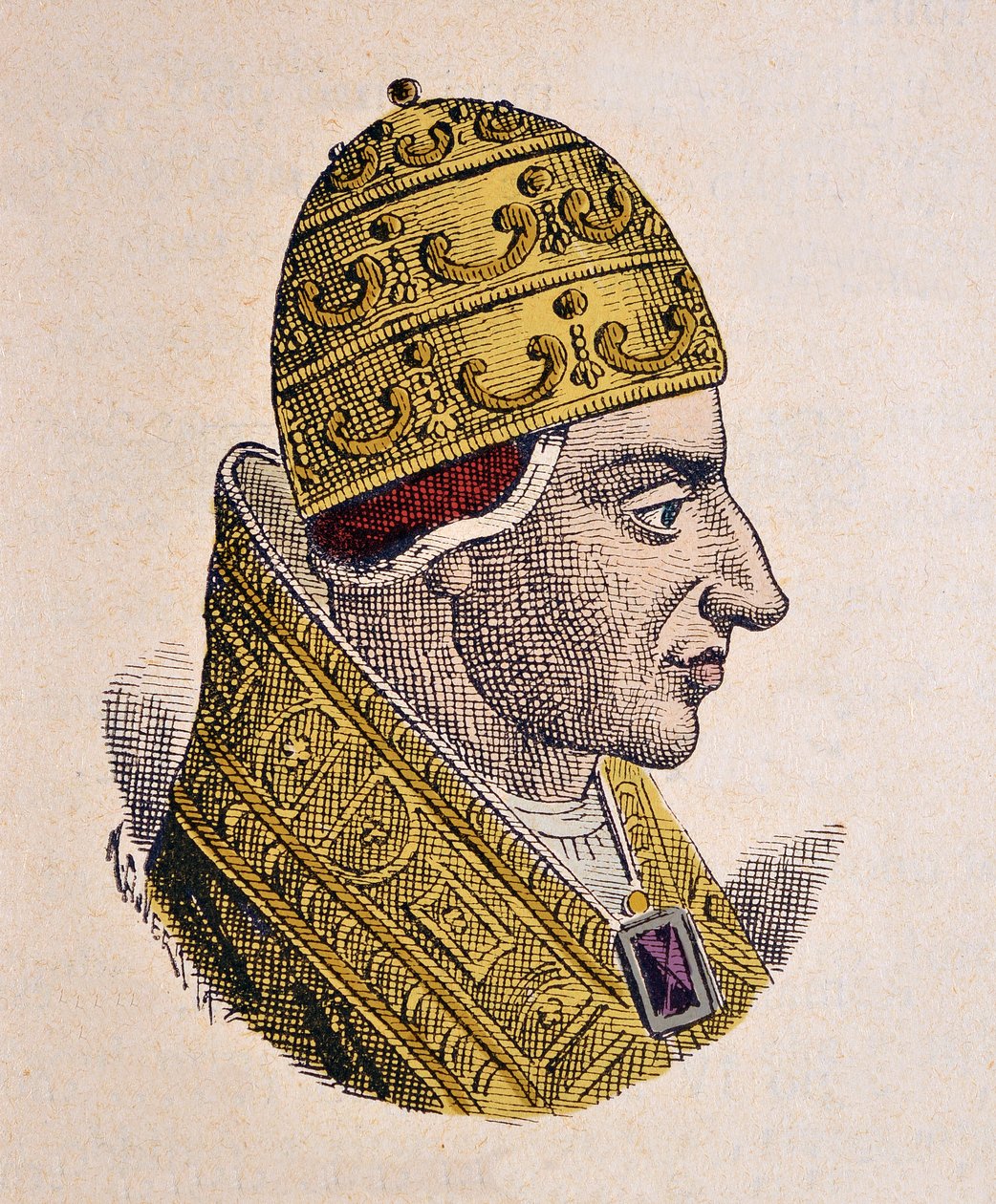 Portret papieża Jana XVII (Giovanni, Ioannes) (1003) autorstwa Italian School