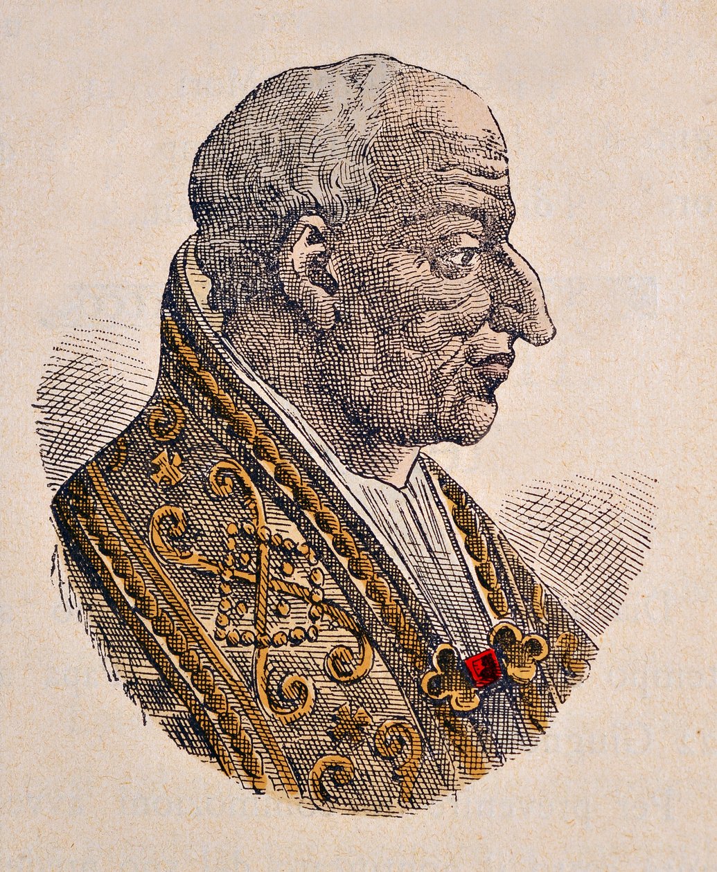 Portrait of the Pope Leon III (Leo or leone ) (795-816) autorstwa Italian School