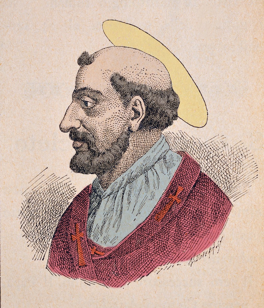 Portret papieża Lin (Linus lub Lino) (67-76) autorstwa Italian School