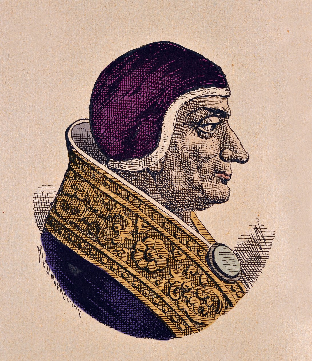 Portret papieża Lucjusza II (1144-1145) autorstwa Italian School