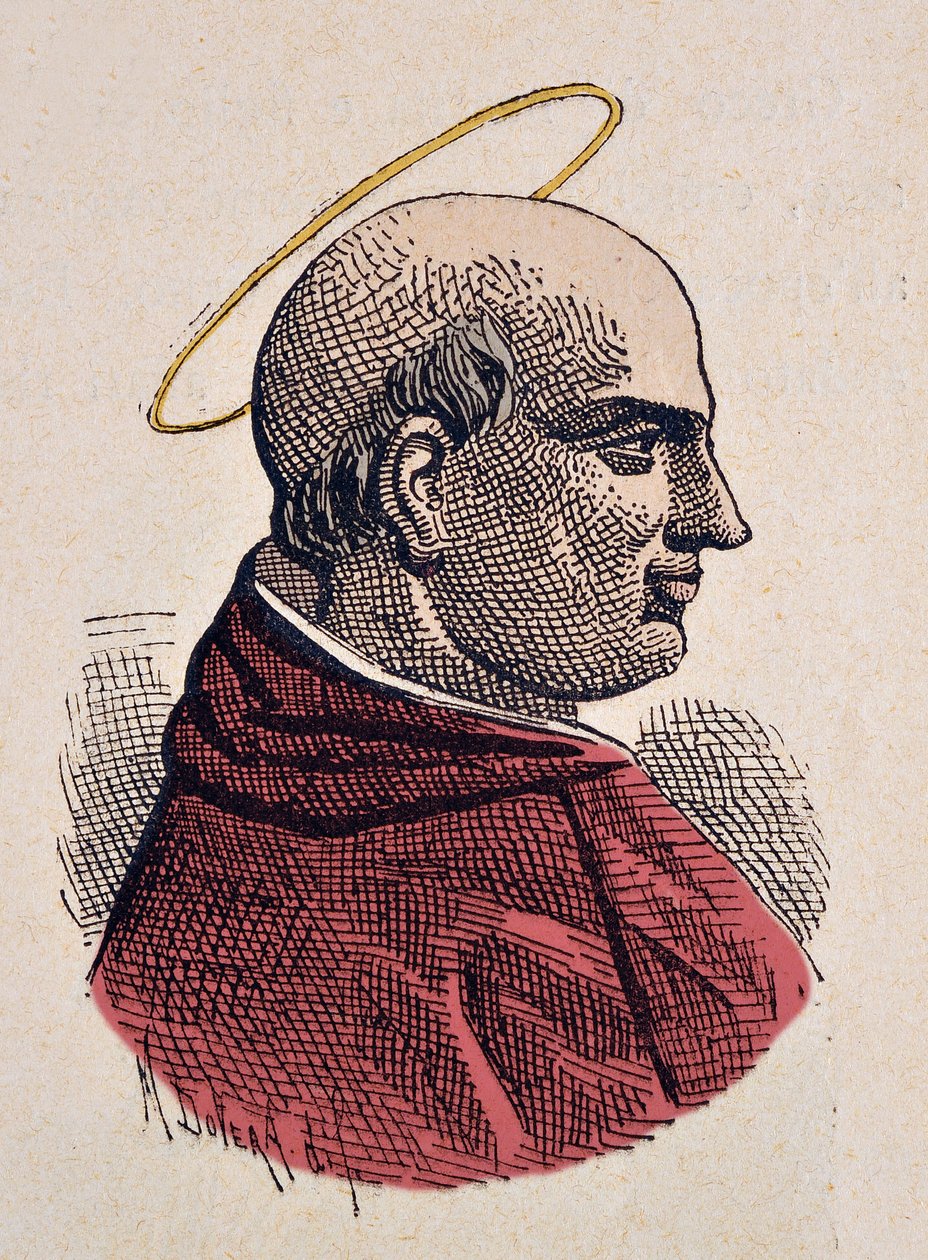 Portret papieża Marcela Iera (Marcellus lub Marcello I) (308-309) autorstwa Italian School