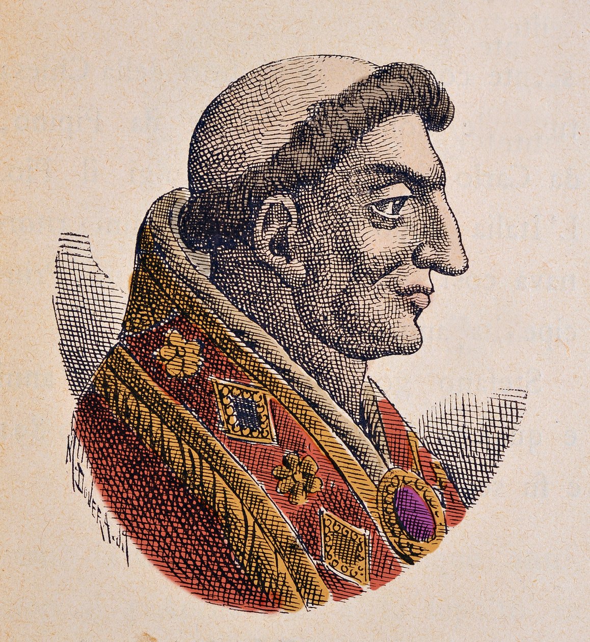 Portret papieża Marin Ier (Marinus, Marino) (882-884) autorstwa Italian School