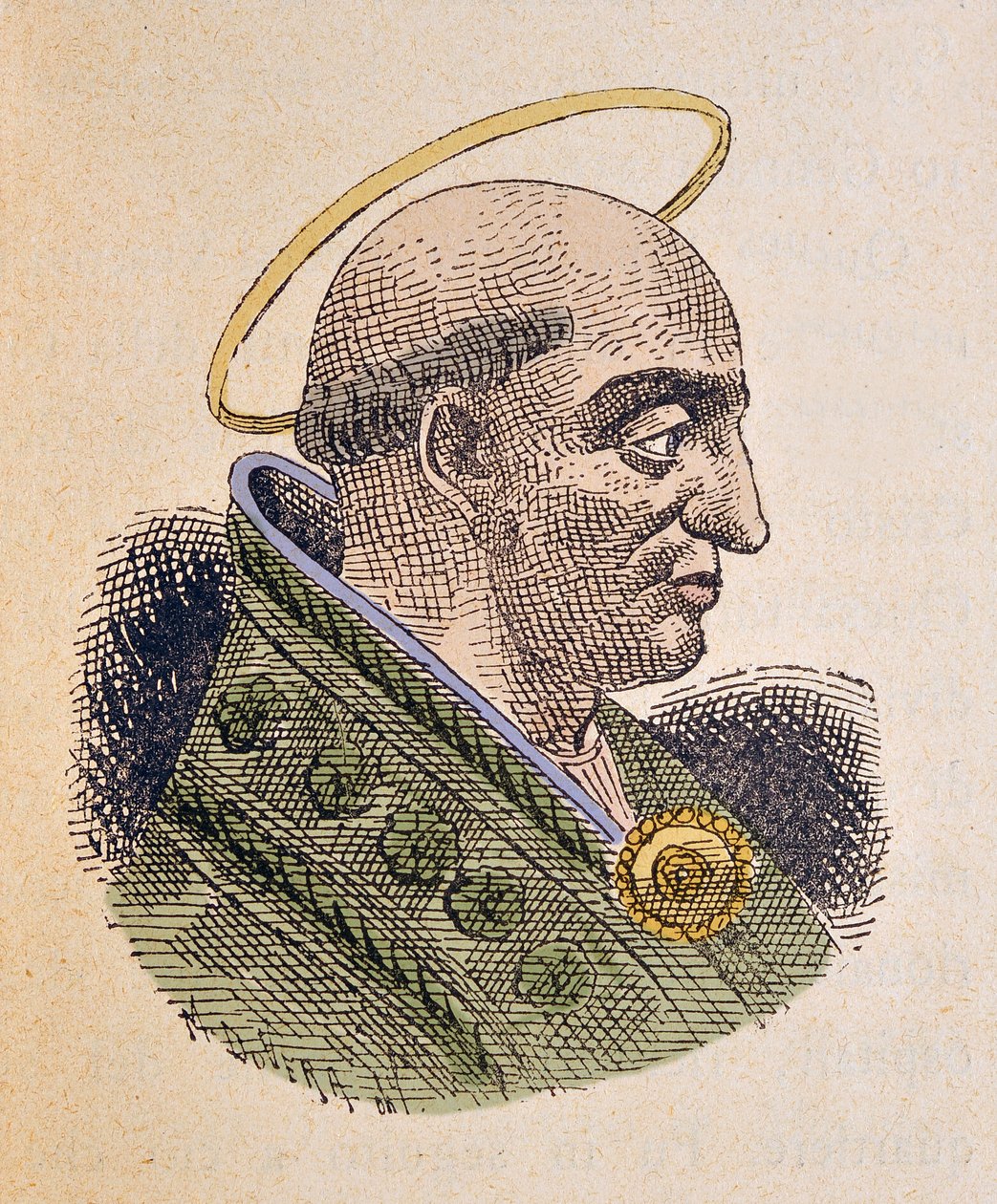 Portret papieża Poncjusza (lub Pontian lub Pontianus lub Ponziano) (230-235) autorstwa Italian School