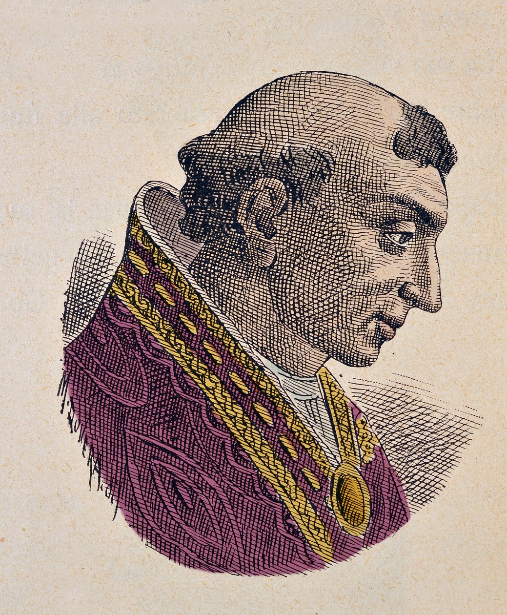 Portret papieża Romaina (Romano, Romanus) (897) autorstwa Italian School