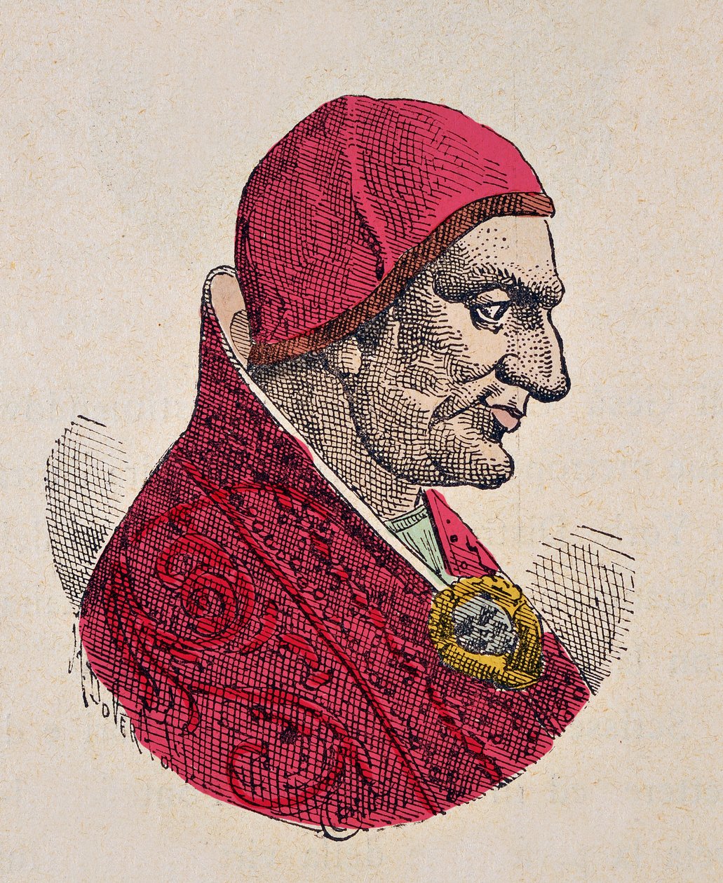 Portret papieża Sabiniana (604-606) autorstwa Italian School