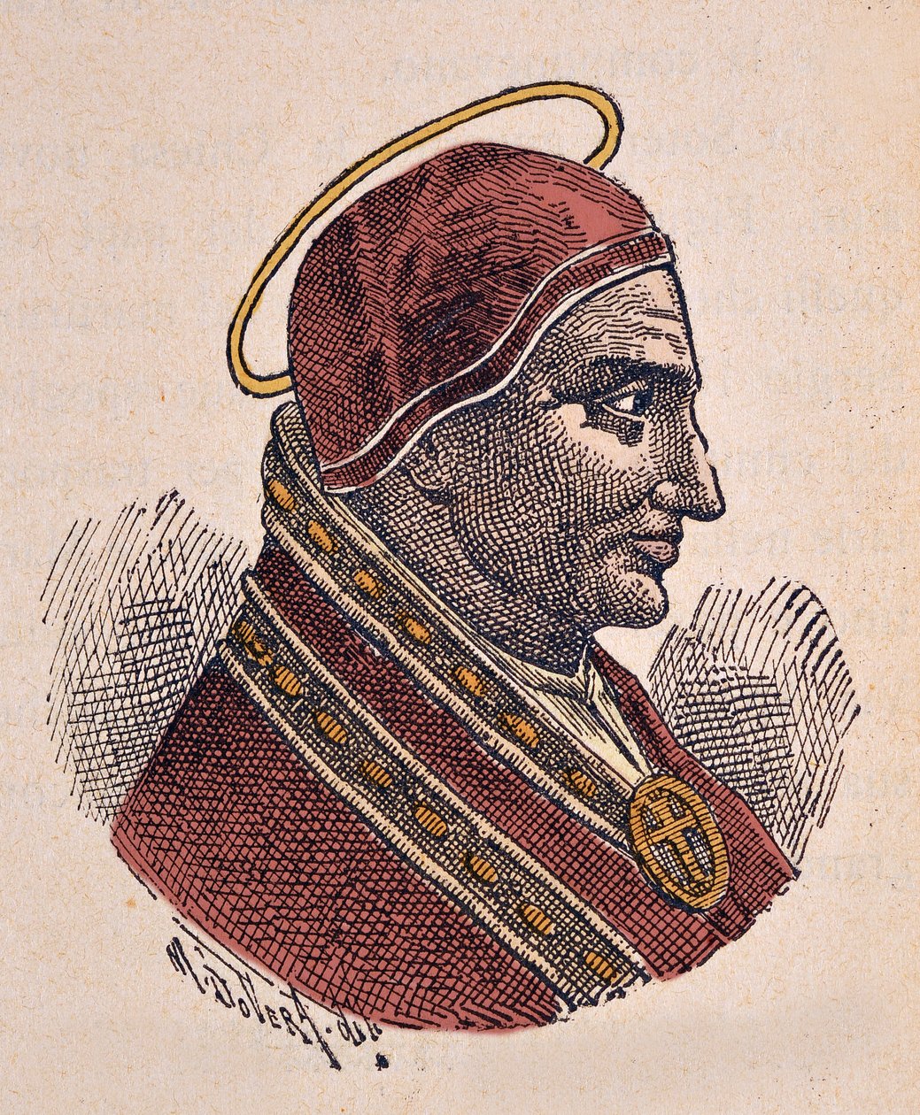 Portret papieża Sotera (ok. 166-175) autorstwa Italian School