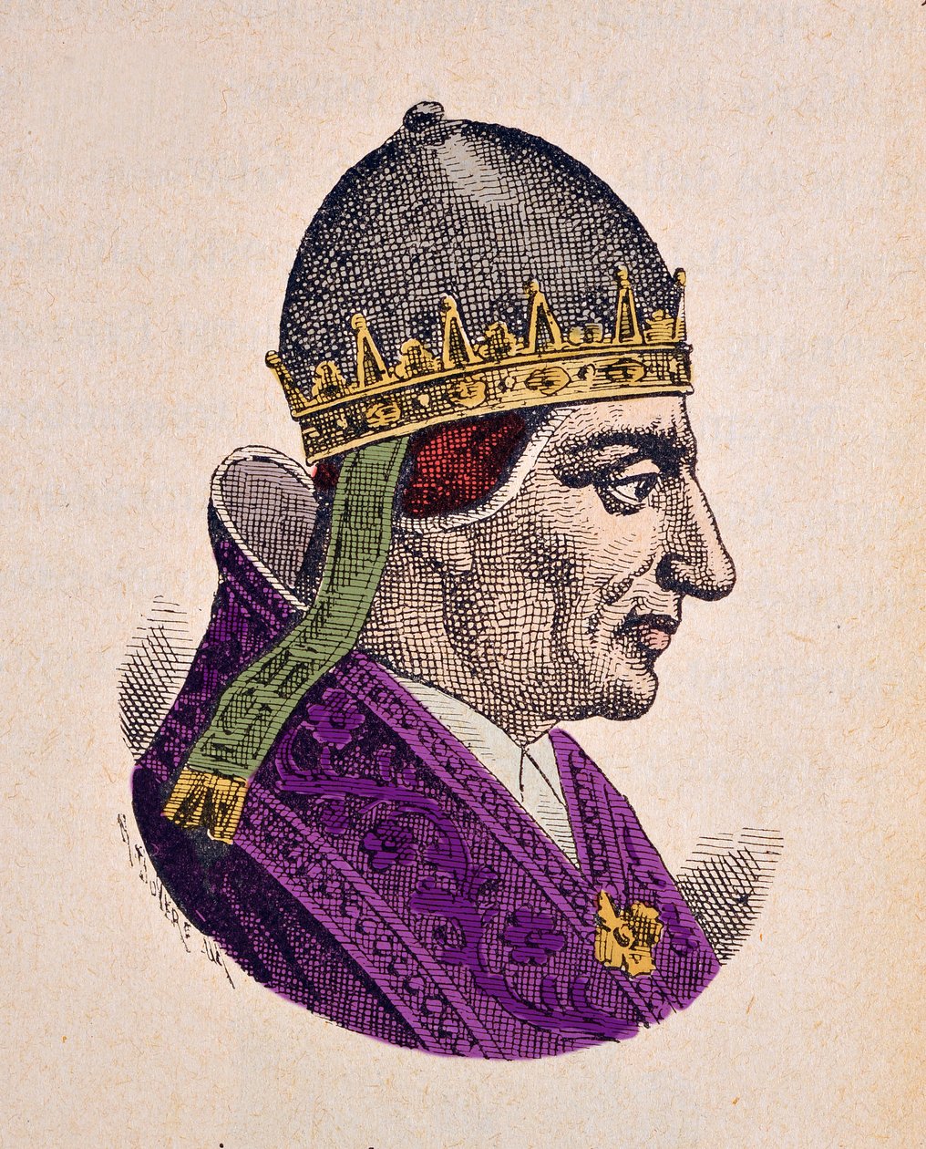 Portret papieża Urbaina V (Urban lub Urbanus lub Urbano) (1362-1370) autorstwa Italian School