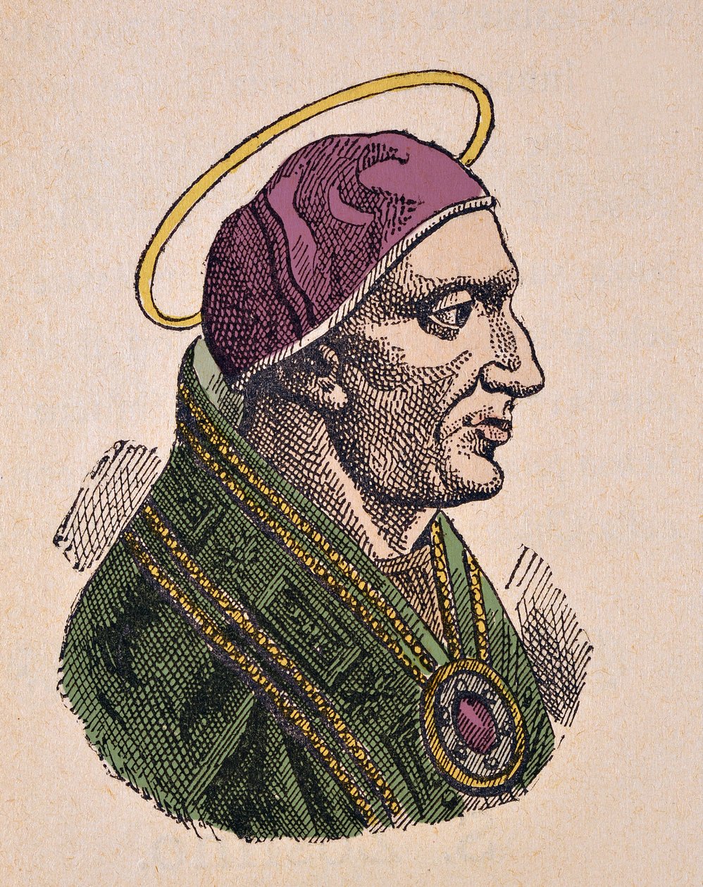 Portret papieża Zosimus Ier (Zosimus, Zosimus) (417-418) autorstwa Italian School