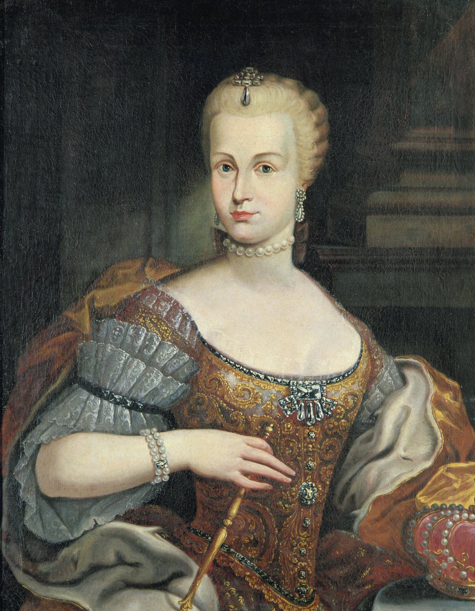 Portret żony Pietro Leopoldo di Lorena, ok. 1750 autorstwa Italian School