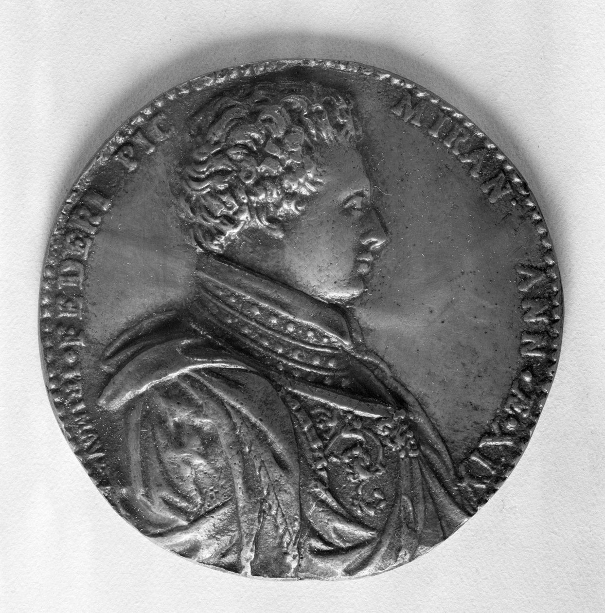Płaskorzeźba przedstawiająca hrabiego Giovanniego Pico della Mirandola (1463-94) autorstwa Italian School