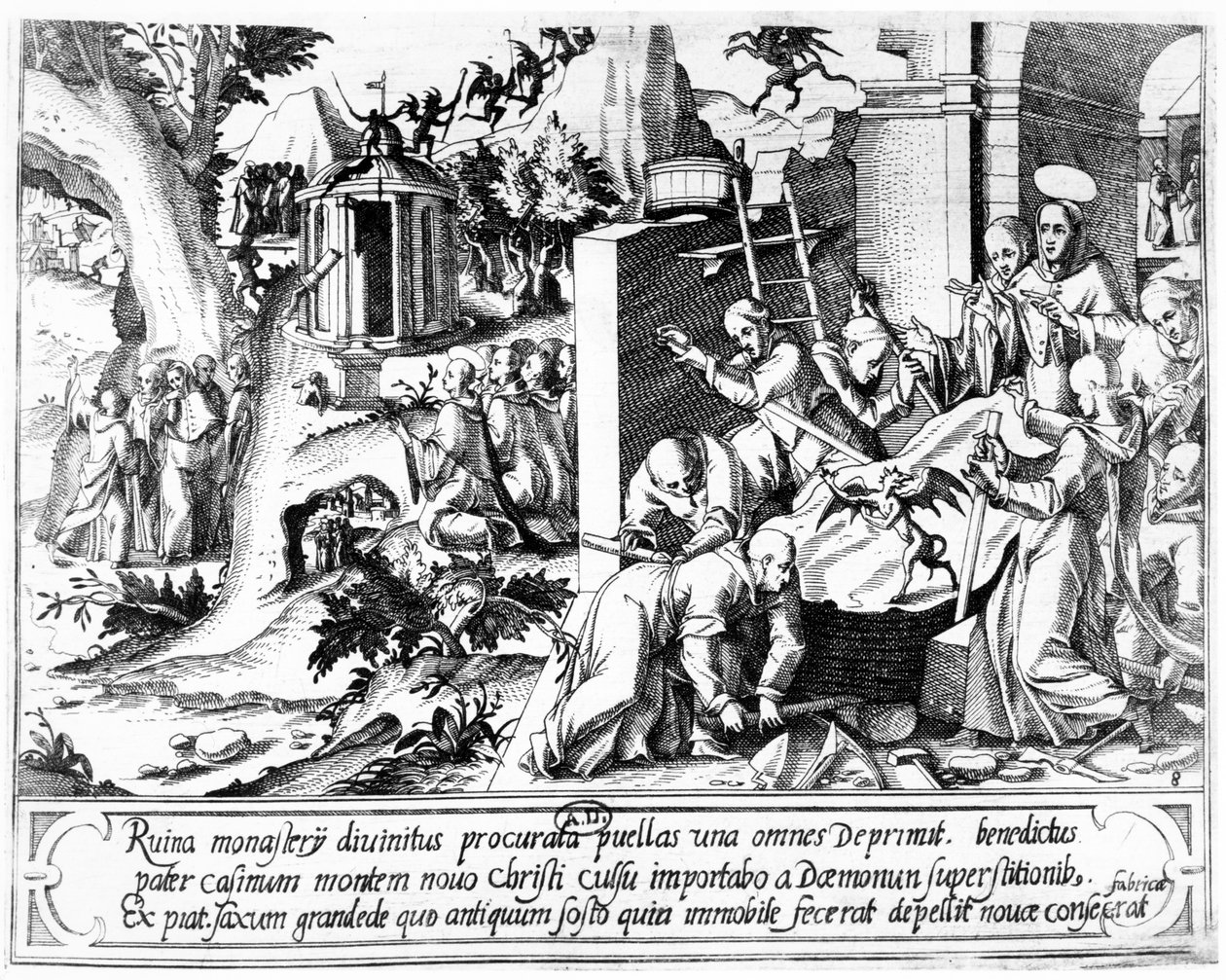 Założyciel klasztoru św. Brunona w Chartreuse autorstwa Italian School