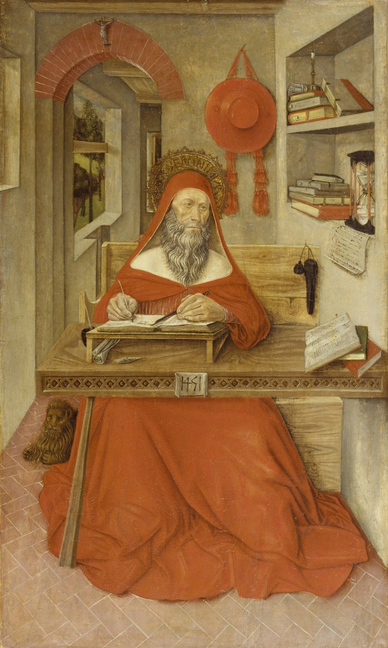 Święty Hieronim w swoim gabinecie autorstwa Italian School