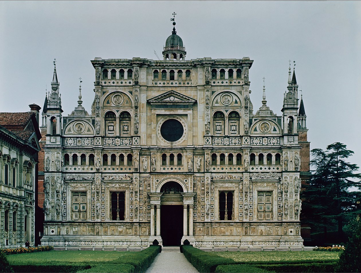 Fasada ekranowa Klasztoru Kartuzów, rozpoczęta w 1473 autorstwa Italian School