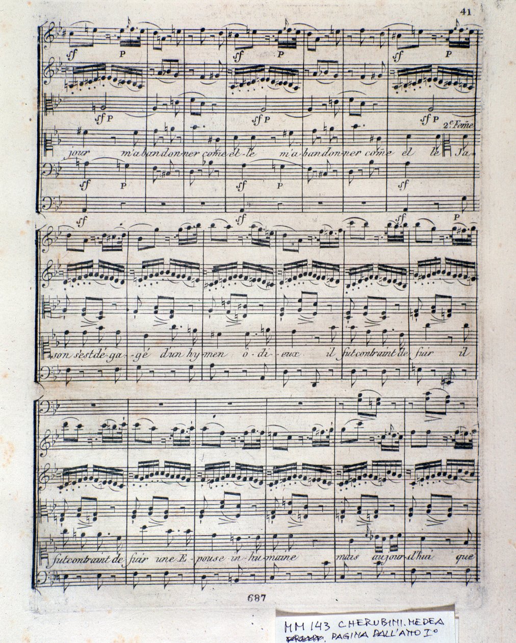Nuty Medei (akt 1), opera Luigiego Cherubiniego autorstwa Italian School