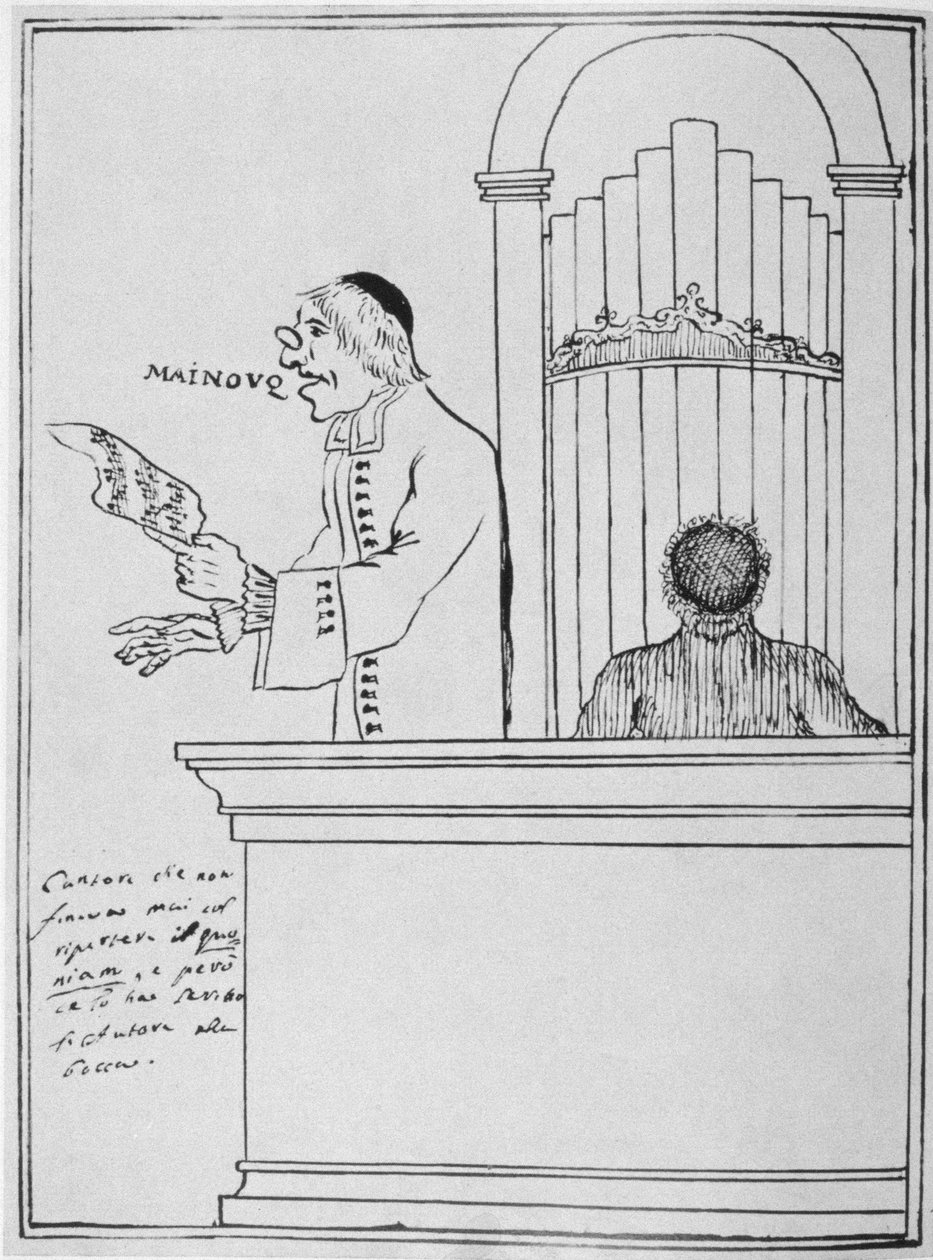 Piosenkarka i organistka autorstwa Italian School