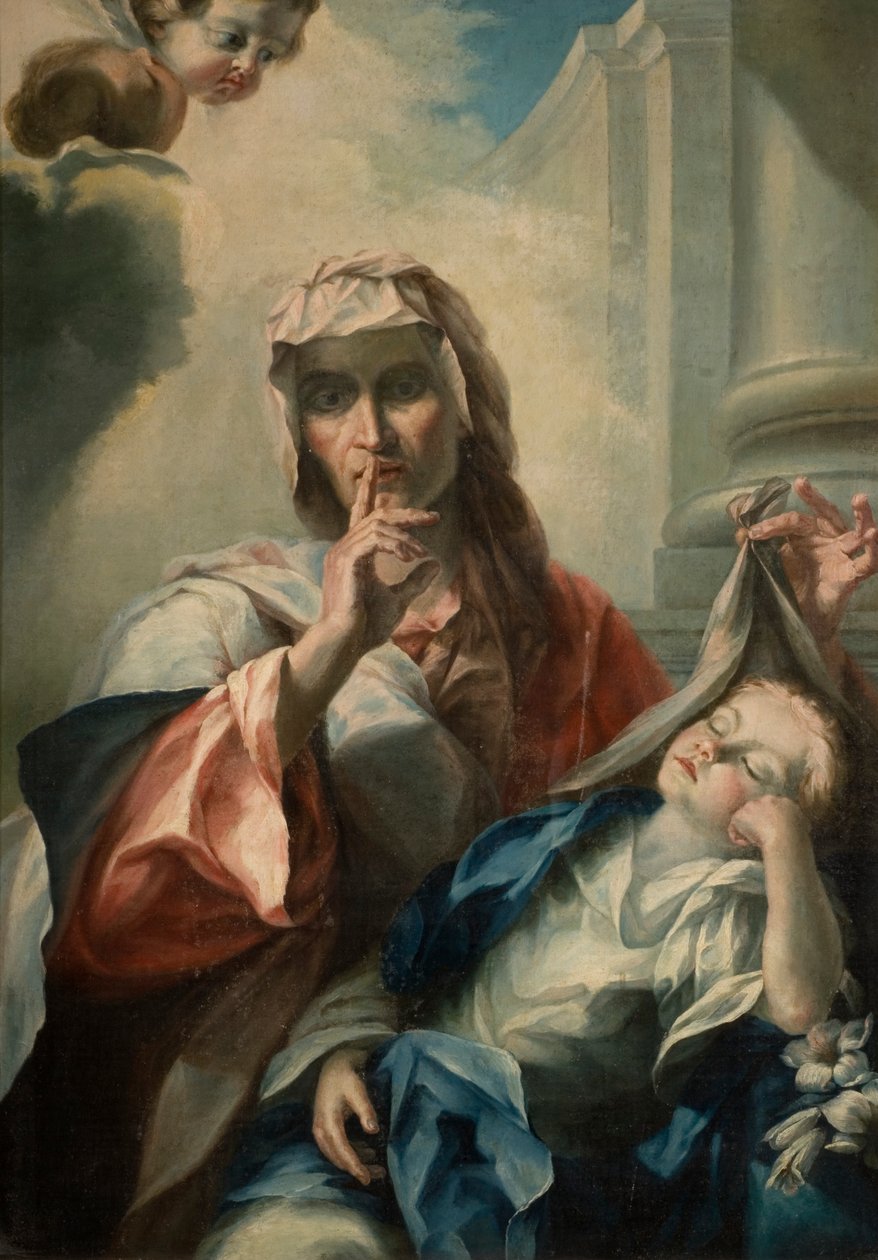 Św. Anna i Młoda Dziewica autorstwa Italian School
