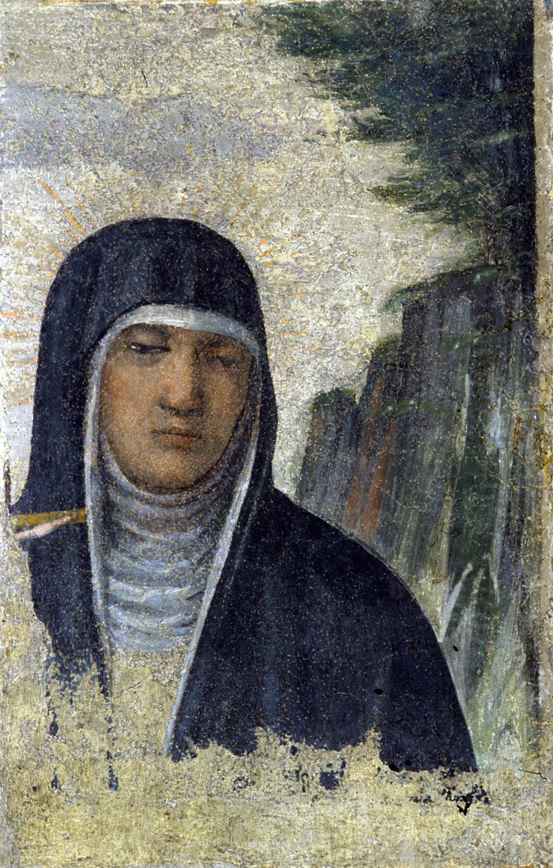 Św. Klara. Założyciel Zakonu Klarysek (patrz Asyż autorstwa Italian School