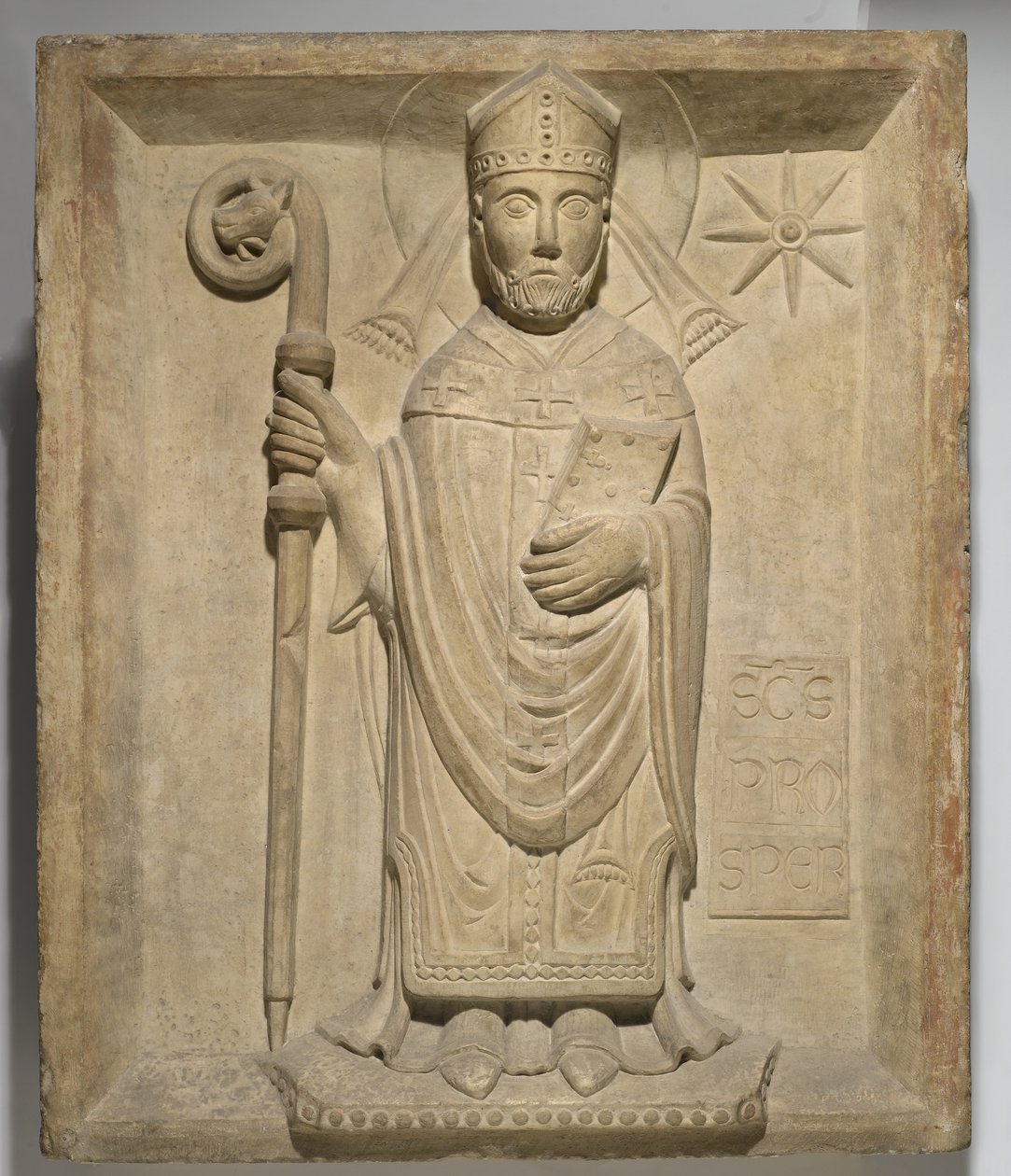 Św. Prosper, ok. 1200-25 (marmur) autorstwa Italian School
