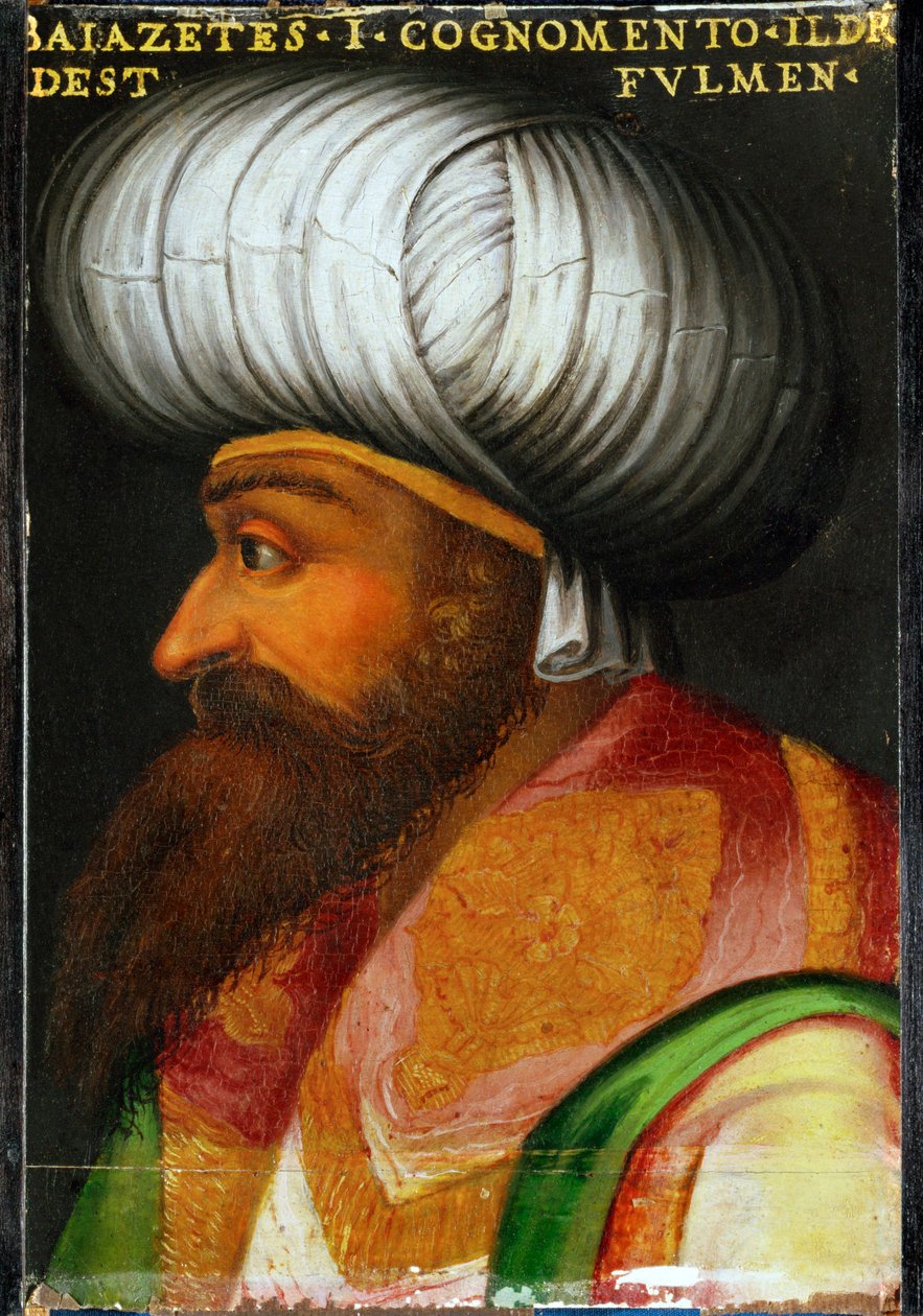 Sułtan Bajezid I. Yldirim, panował 1389-1402 ... autorstwa Italian School