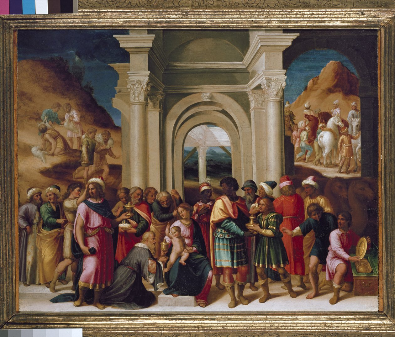 Pokłon Trzech Króli autorstwa Italian School
