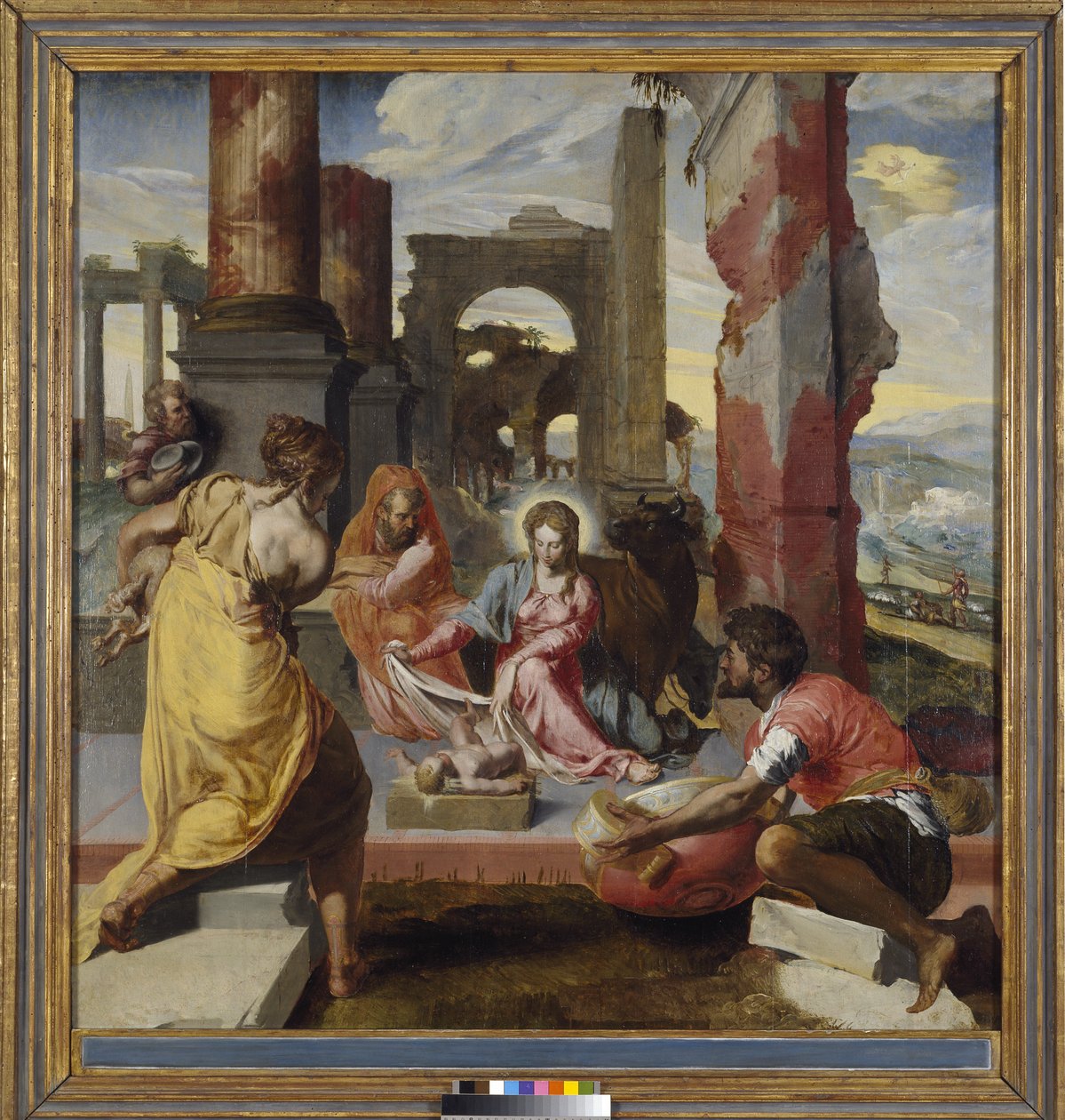 Adoracja pasterzy, ok. 1560 autorstwa Italian School