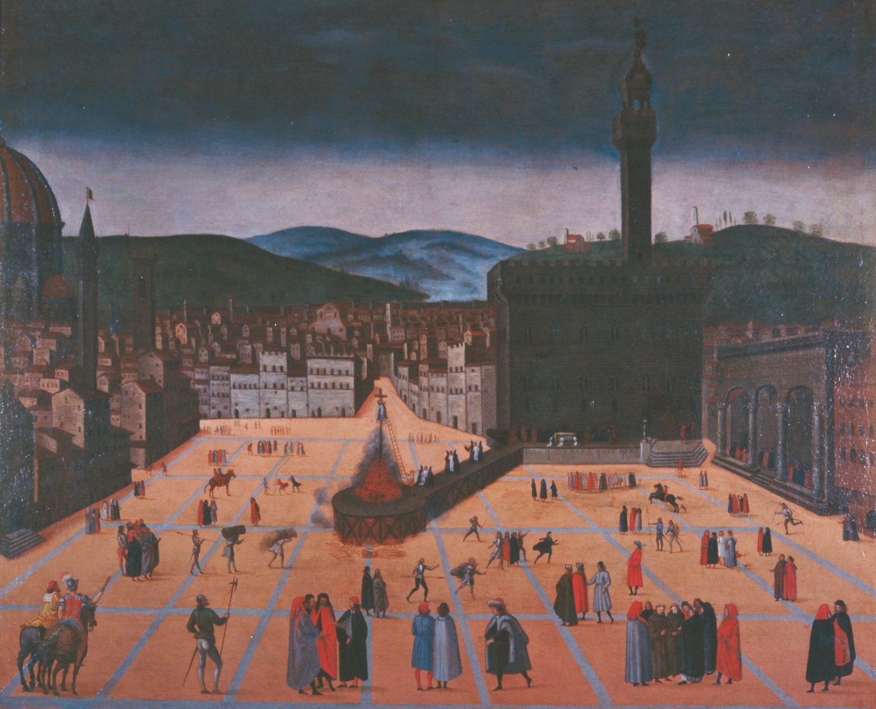 Egzekucja Girolamo Savonarola autorstwa Italian School