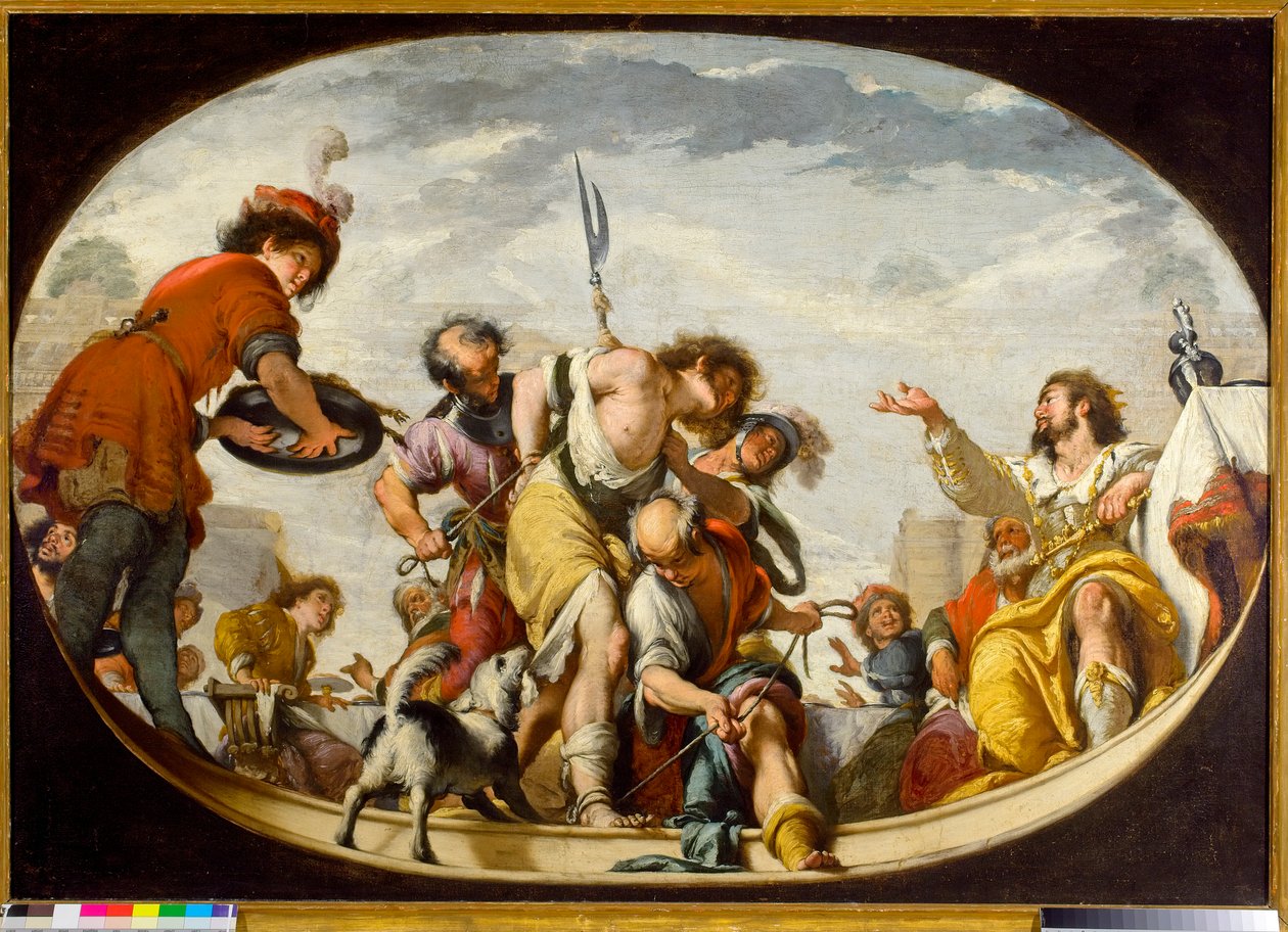 Przypowieść o gościu weselnym, 1636 autorstwa Italian School