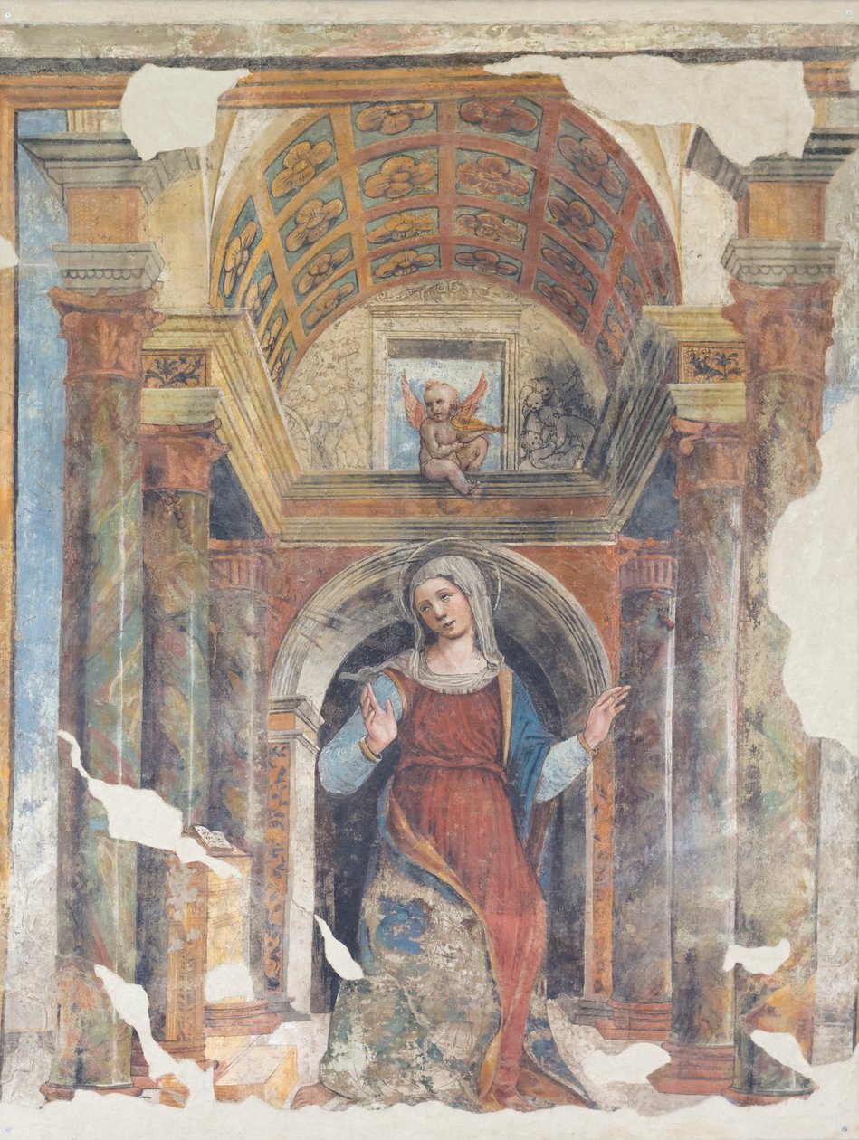 Zwiastowanie Matki Boskiej, XVI w. (fresk) autorstwa Italian School