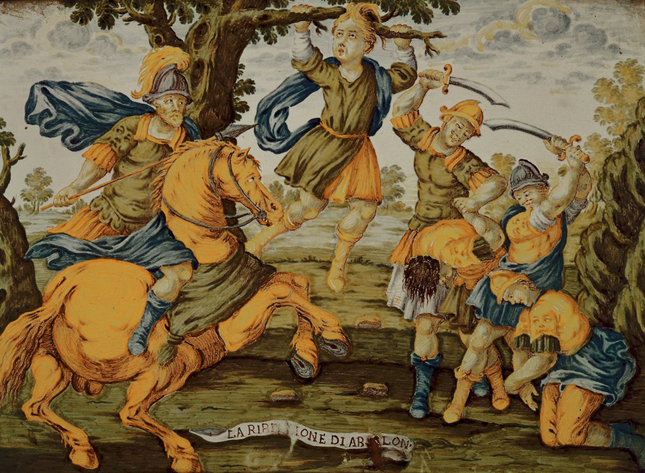 Bunt syna króla Dawida, Absaloma autorstwa Italian School