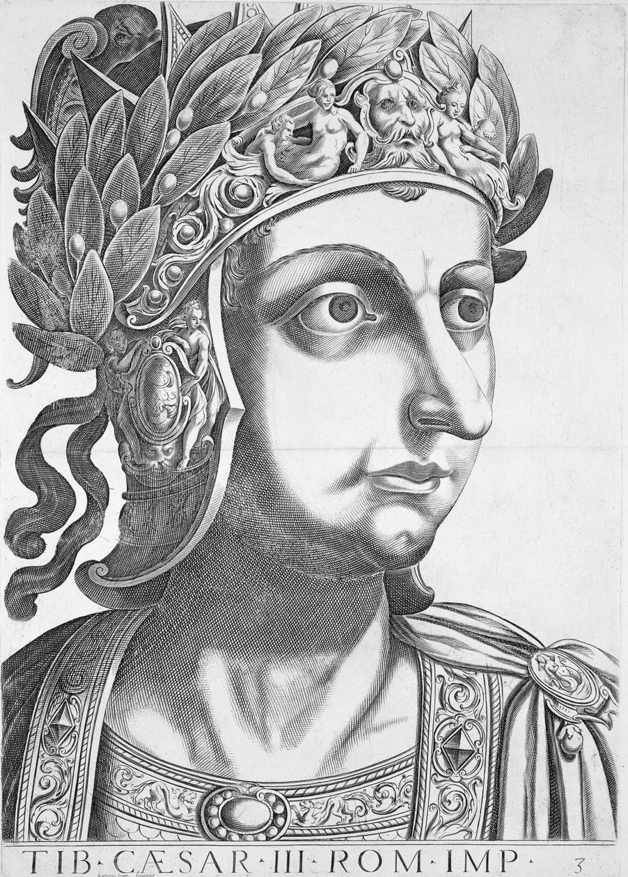 Tyberiusz Cezar (42 pne-37 ne), 1596 autorstwa Italian School