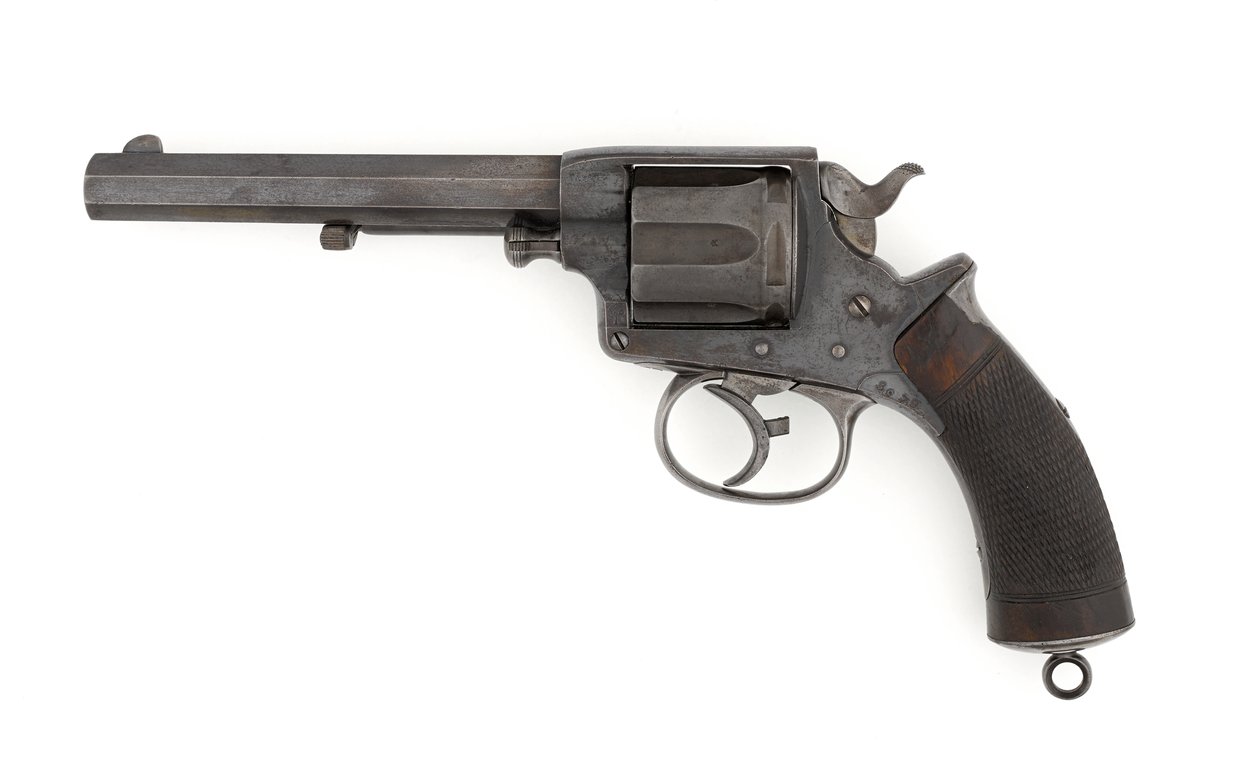Tranter .450 calowy rewolwer centralnego zapłonu o podwójnym działaniu, ok.1878 (rewolwer, centralny ogień, Tranter MK I, .450 w armii podwójnego działania) autorstwa Italian School