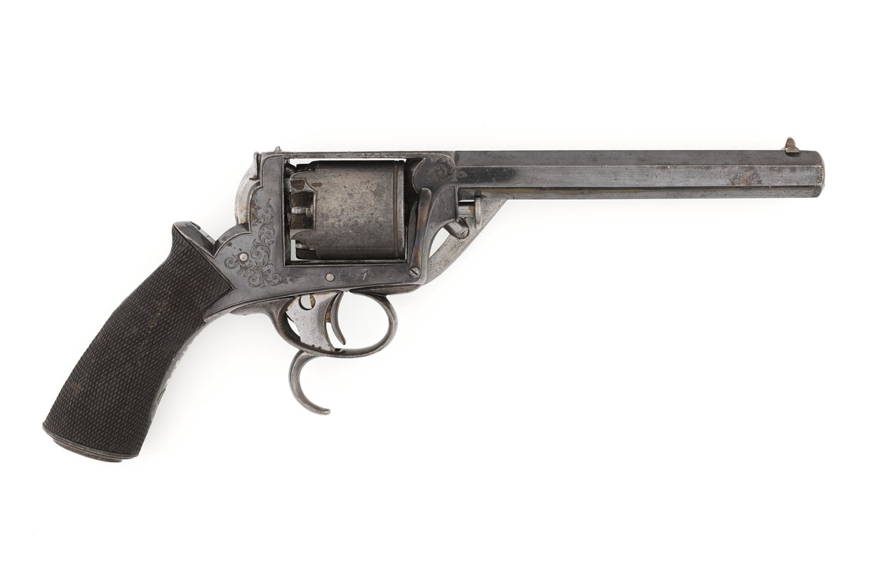 Tranter kapiszonowy Dragoon Model .50-calowy rewolwer autorstwa Italian School
