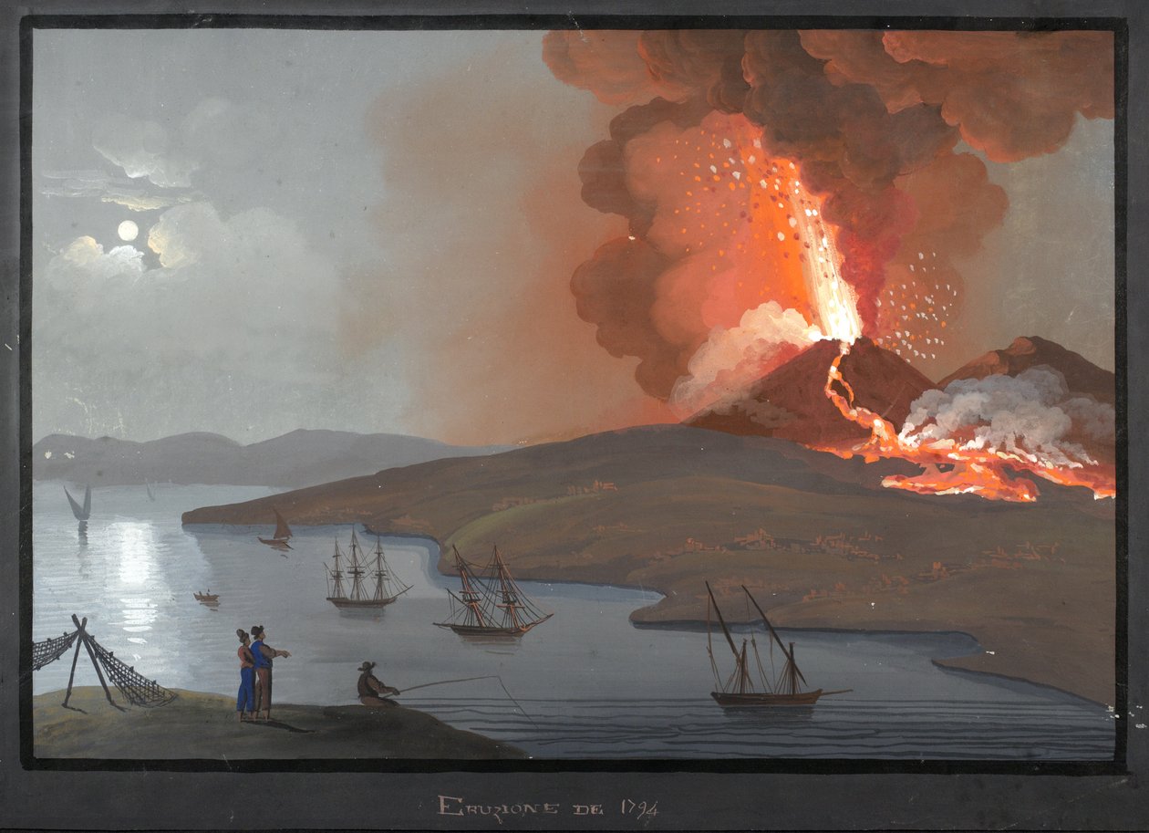 Wezuwiusz, Erupcja 1794 autorstwa Italian School
