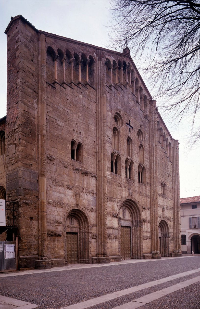 Widok fasady kościoła św Michele Maggiore autorstwa Italian School