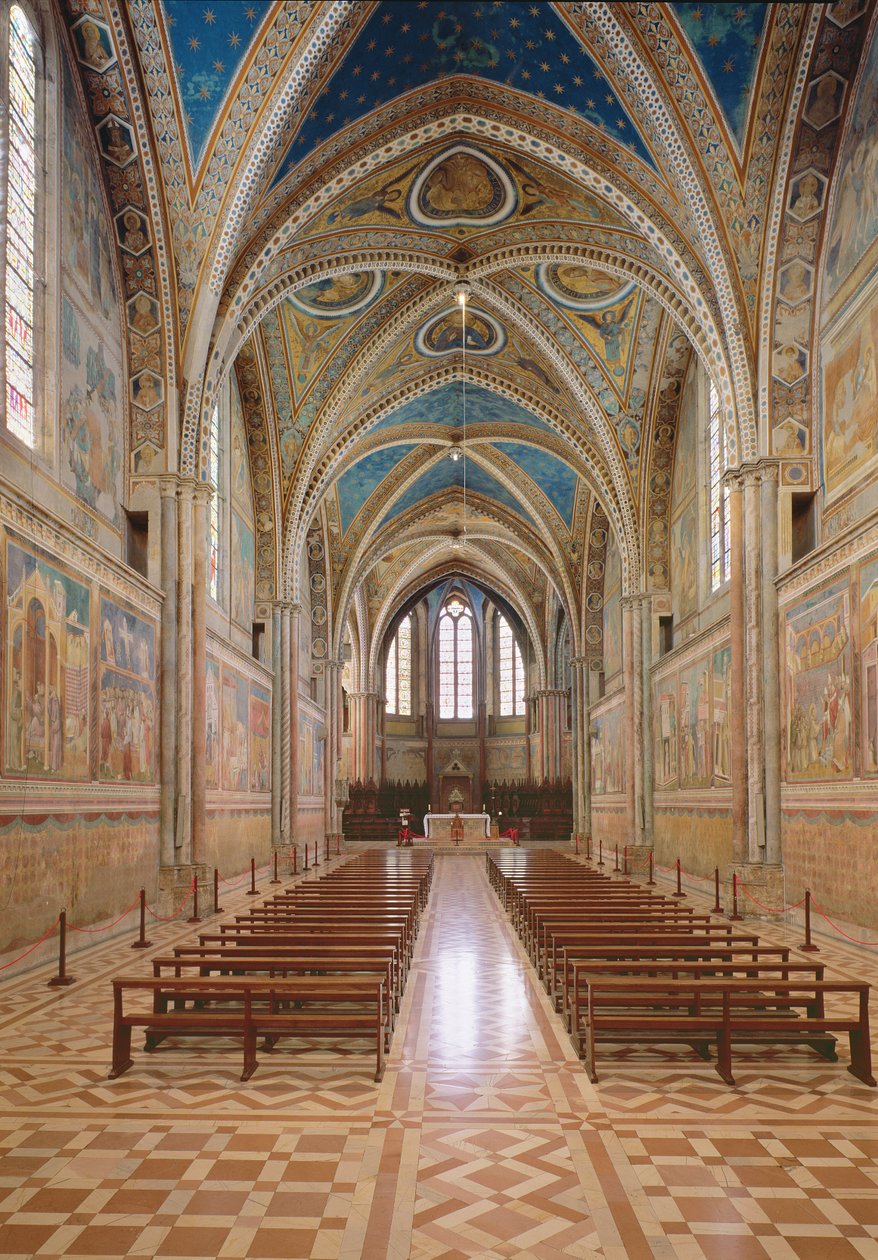 Widok wnętrza kościoła górnego autorstwa Italian School