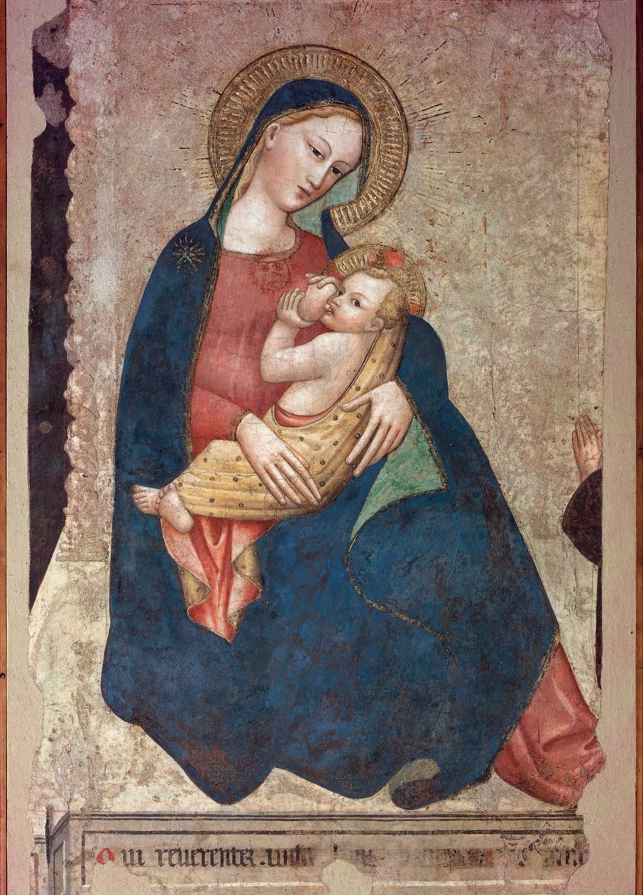 Matka Boża karmiąca Jezusa (obraz autorstwa Italian School