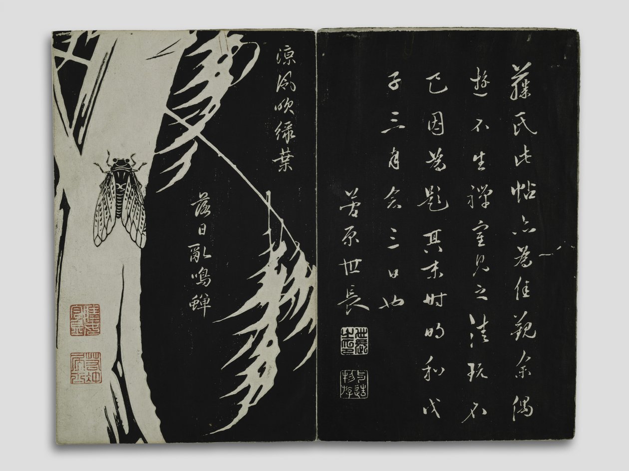 Kwiaty z gór Kun-lun (Gempô Yôka) Okres Edo (drewnodruk) autorstwa Ito Jakuchu